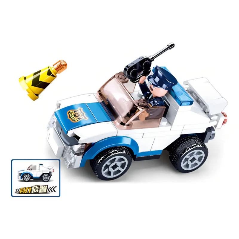 Sluban B0824 Naťahovacie auto policajné hliadky