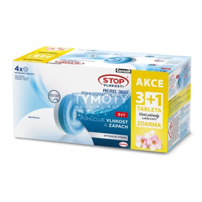 Ceresit Stop vlhkosti Aero 360° náhradné tablety 3+1 , 4x450g lúčne kvety