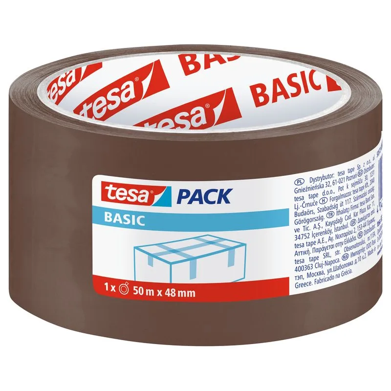 Tesa Basic baliaca páska základná hnedá 66 m x 50 mm