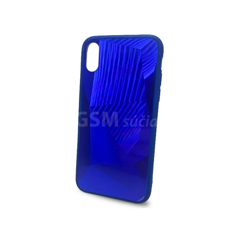 Púzdro Gumené DIAMOND na mobil iPhone X, XS modrá 8579