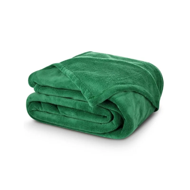 My House Zelená mikroplyšová deka 150x200