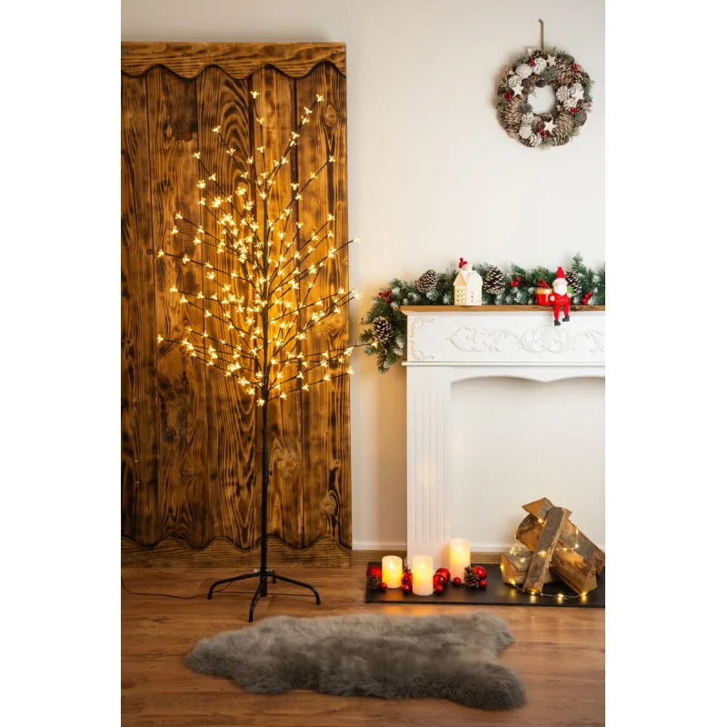 MagicHome Strend Pro Strom Cherry Tree,192 LED teplá biela jednoduché svietenie 230 V 50 Hz IP44 exteriér L-1,80 m