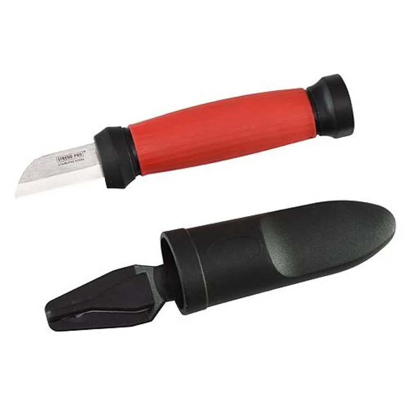 Strend Pro Nôž elektrikársky EK100 krátky nerez na káble