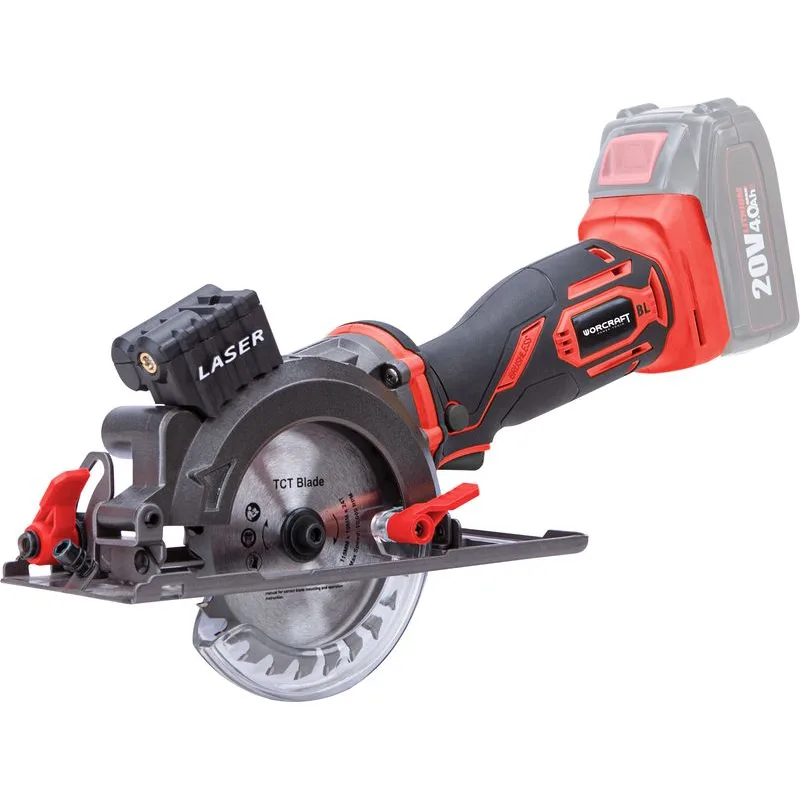 Píla Worcraft CCS-S20Li, 20V Li-Ion, 165 mm, okružná