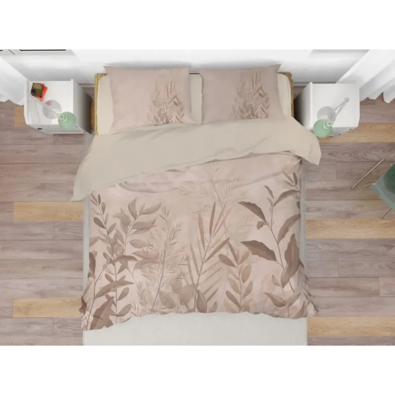 Brotex Moderní 3D obliečky Reed beige 140x200 70x90