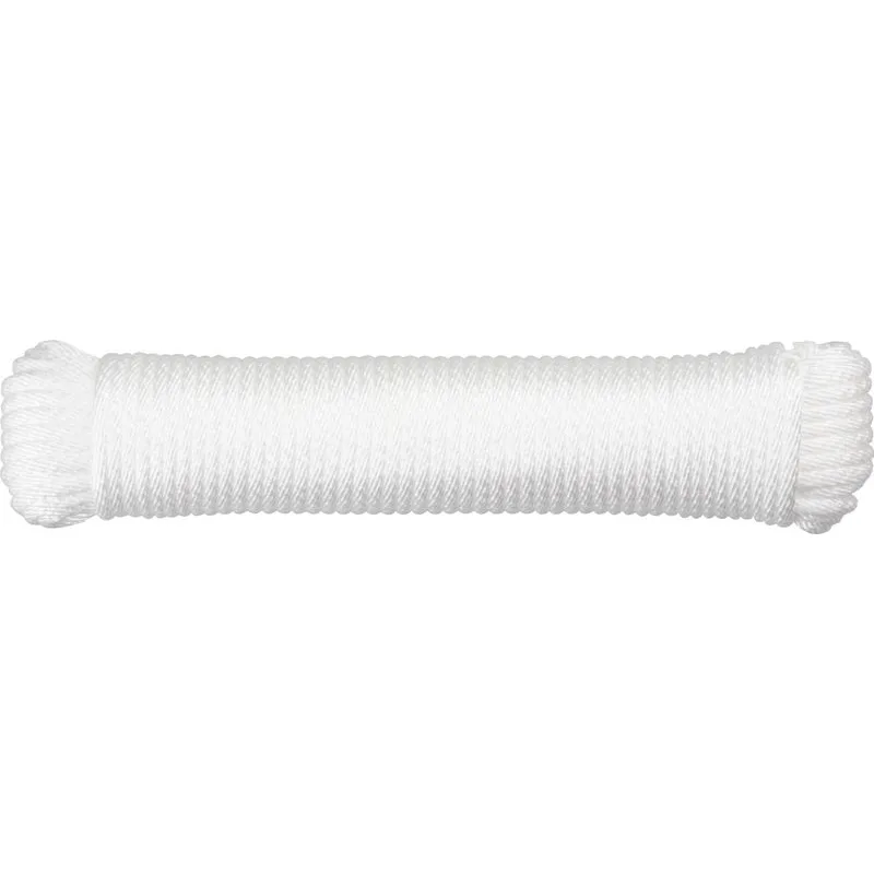 Šnúra na prádlo Cloth-Line 20 m/4 mm, PP, biela