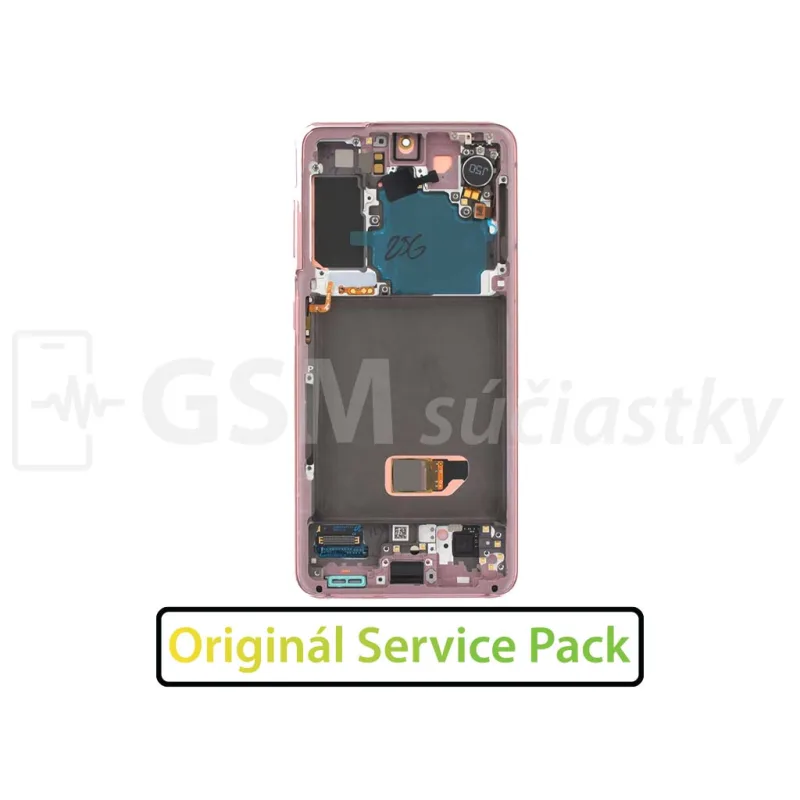 LCD Displej + Dotykové sklo + Rám Samsung G991 Galaxy S21 5G - originál