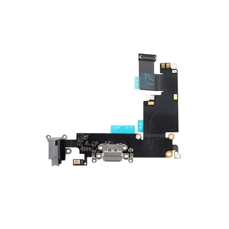 Apple Iphone 6 Plus -Flex kábel nabíjania (nabíjací konektor, Mikrofón, Audio jack) Farba: sivá
