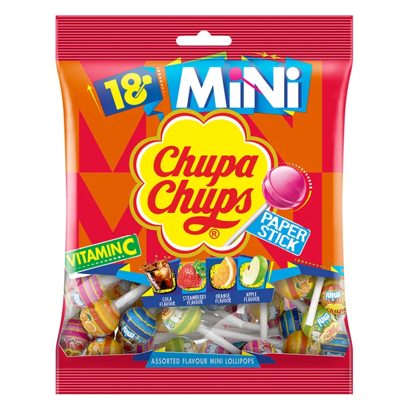Chupa Chups Mini lízátka s vitamínem C 18 ks 108 g
