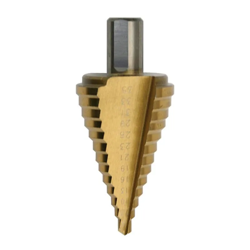 Vrták Strend Pro Industrial stupňovitý SD651, 5-35 mm, TiN, HSS 6542 rovný, do kovu