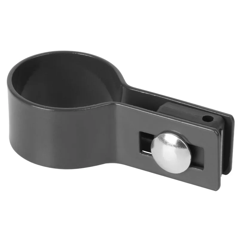 Objímka na okrúhly stĺpik Strend Pro EUROSTANDARD, 38 mm, koncová, antracit, RAL7016