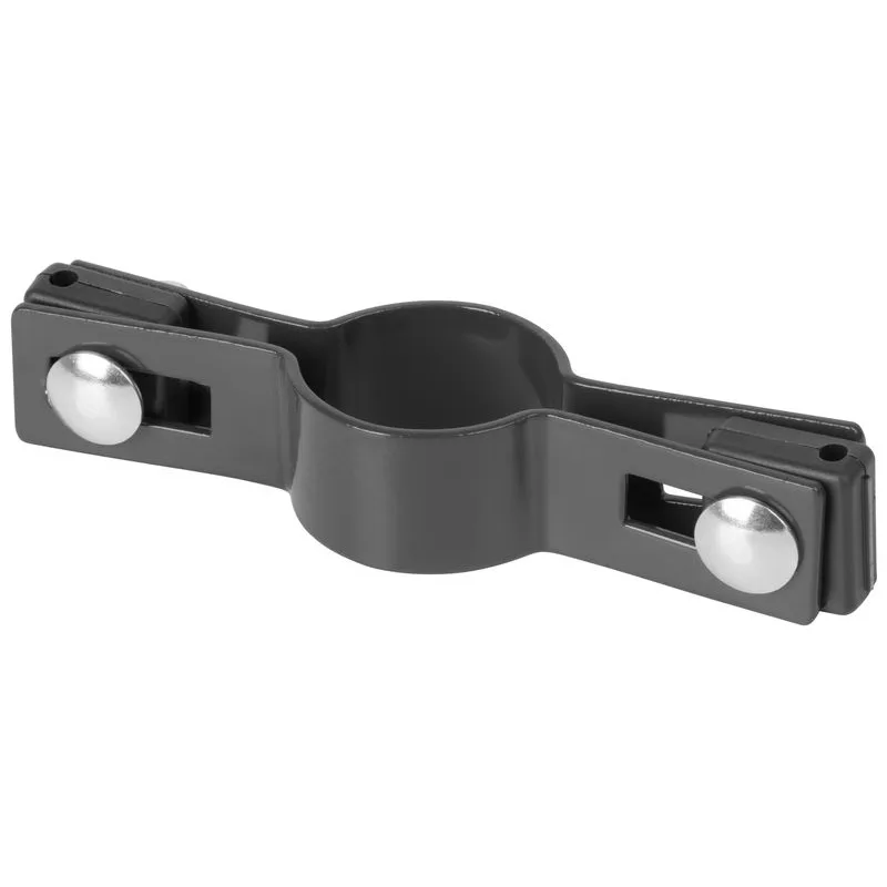 Objímka na okrúhly stĺpik Strend Pro EUROSTANDARD, 38 mm, priebežná, antracit, RAL7016