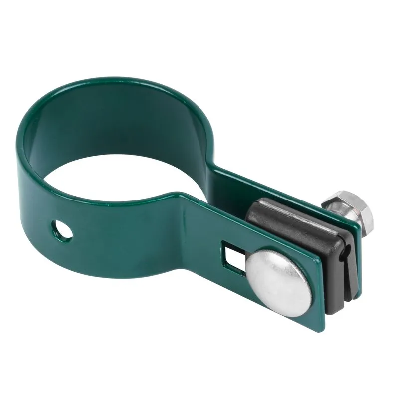 Objímka na okrúhly stĺpik Strend Pro EUROSTANDARD, 60 mm, koncová, zelená, Zn+PVC, RAL6005