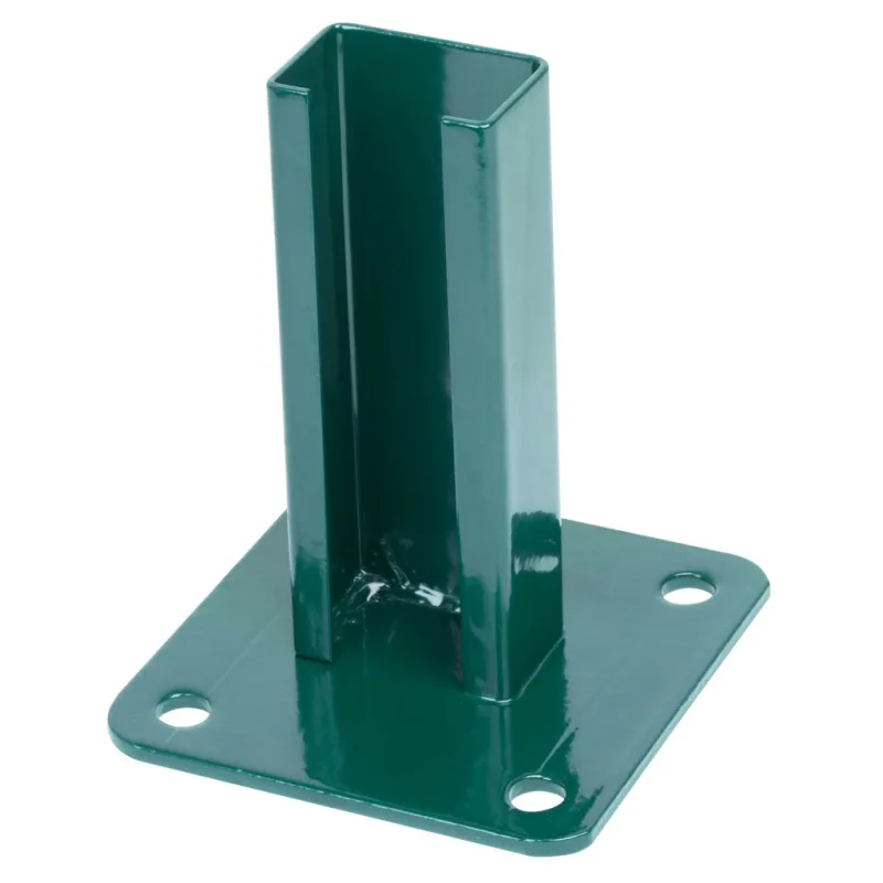 Pätka na ukotvenie, pre stĺpik Strend Pro EUROSTANDARD, 60x40 mm, zelená, RAL6005