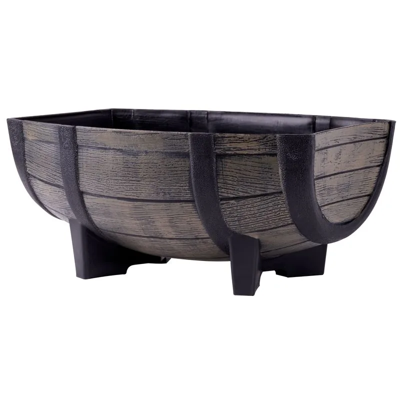 Strend Pro Kvetináč Woodeff s efektom dreva 29x41x19 cm