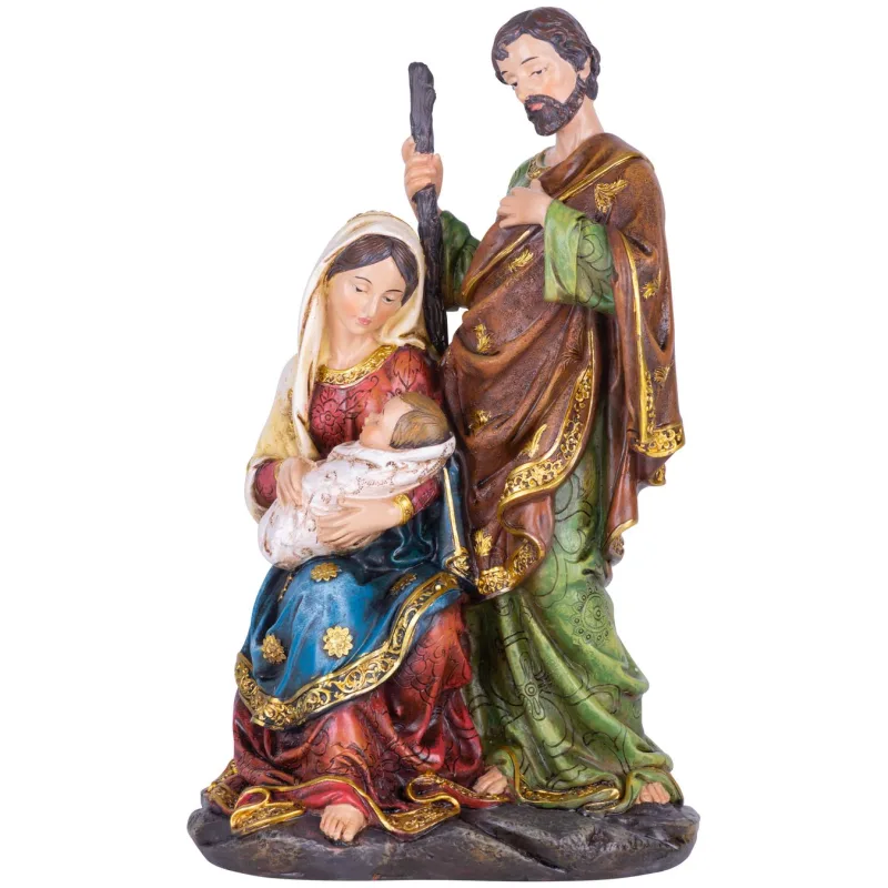Vianočná dekorácia Svätá rodinka, polyresin, 25 cm
