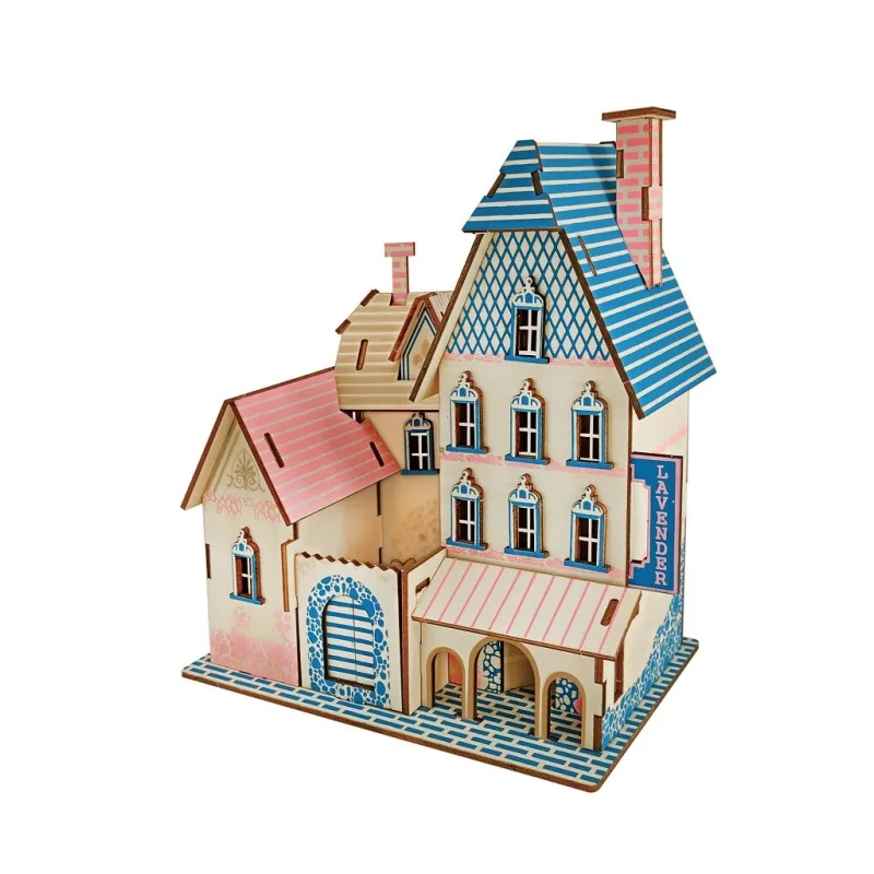 Woodcraft Drevené 3D puzzle Vila PACA