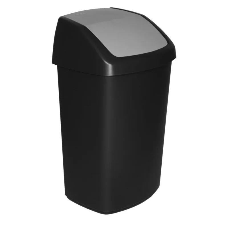 Kôš na odpadky Curver SWING BIN 50L, čierny/sivý
