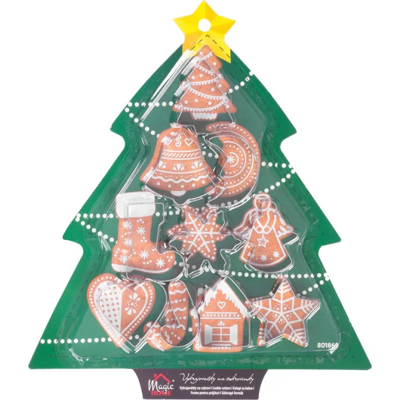 Vykrajovačka na pečenie, Vianoce, stromček, 10 ks
