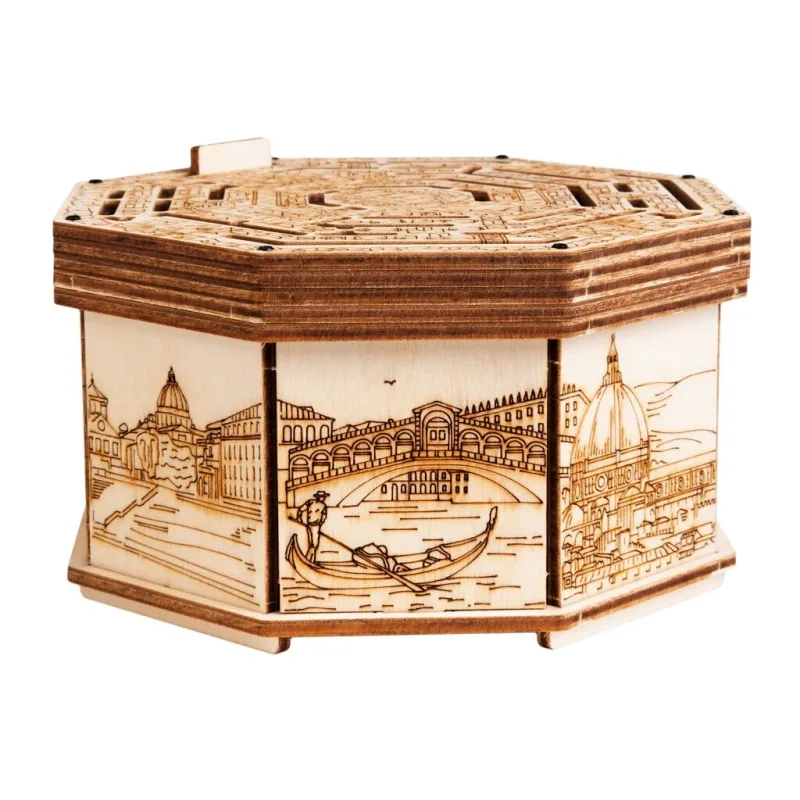 3D drevená skladačka Secret Box