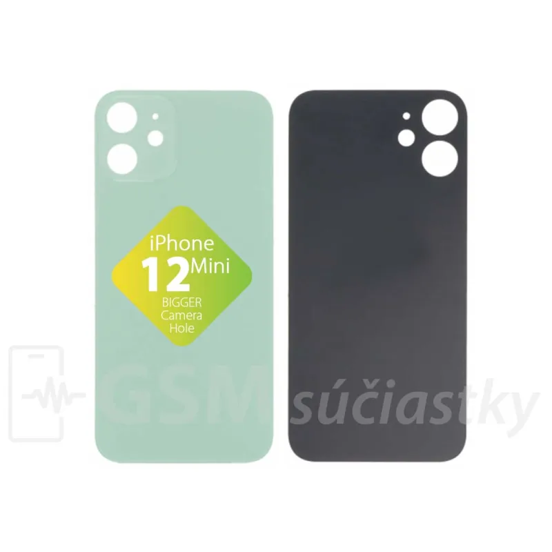 iPhone 12 Mini - Zadné sklo housingu Zelené