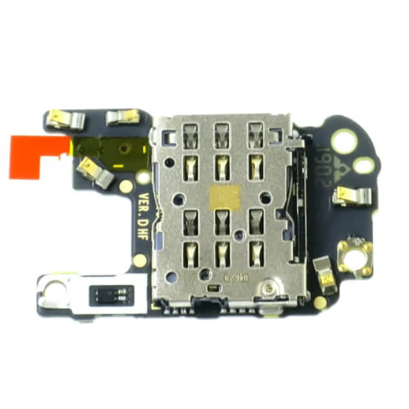 Huawei P30 Pro (VOG-L09) Čítač sim a microSD + anténa + mikrofón - originál Variant:: mikrofón, PCB doska, SIM čítač