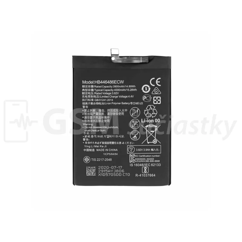 Batéria Huawei P Smart Pro, P Smart Z, Honor 9X - HB446486ECW Farba: Baterka