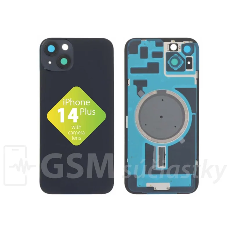 iPhone 14 Plus - Zadné sklo housingu Midnight