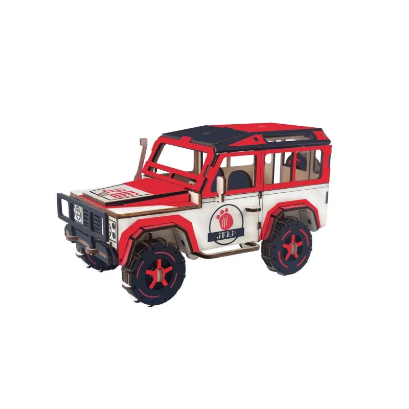 Woodcraft Drevené 3D puzzle SUV