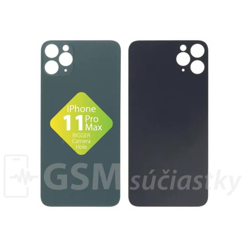 iPhone 11 Pro Max - Zadné sklo housingu Midnight Green