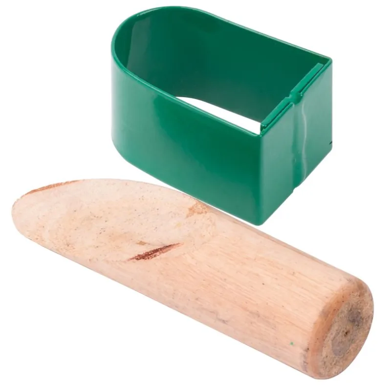 Objímka na kosu, Fe, s dreveným klinkom