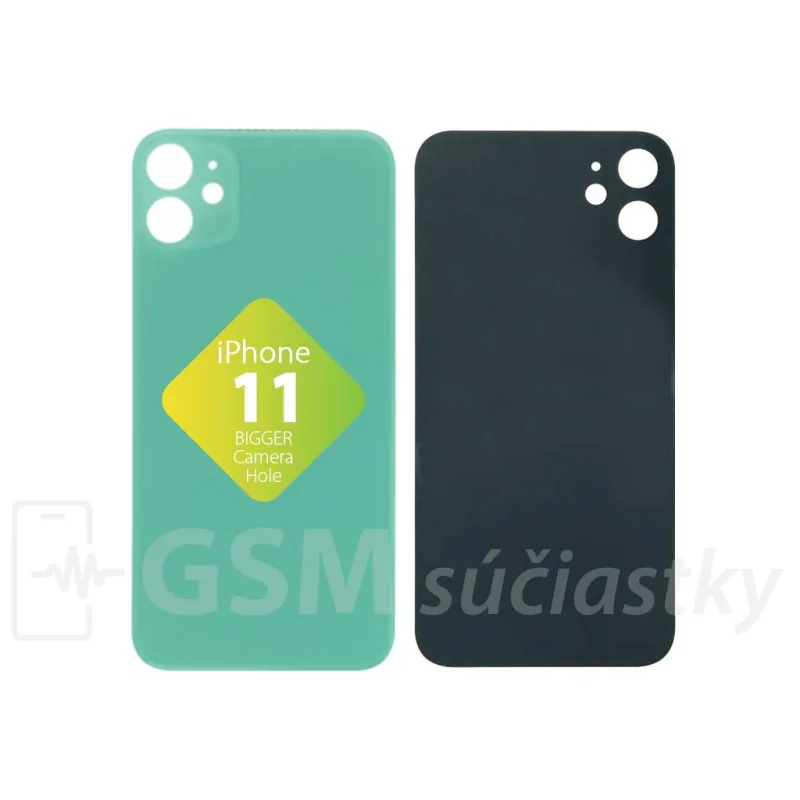 iPhone 11 - Zadné sklo housingu Zelené