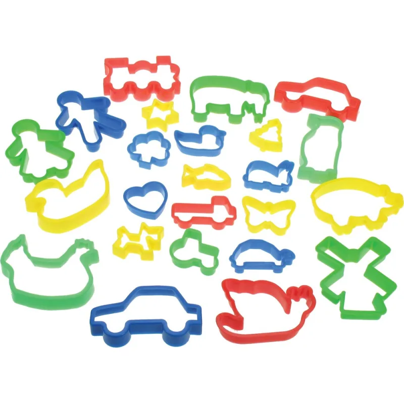 Bigjigs Toys Nástroje na vykrajovanie cesta 24 ks