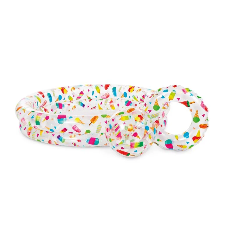 Intex 59460 Just so fruity Bazénik detský, nafukovací, 2x koleso, lopta, 1,22x0,25 m