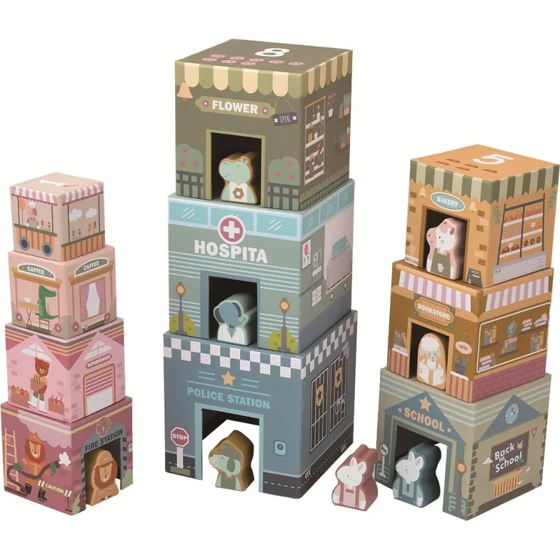 2Kids Toys Skladacia veža z kociek City