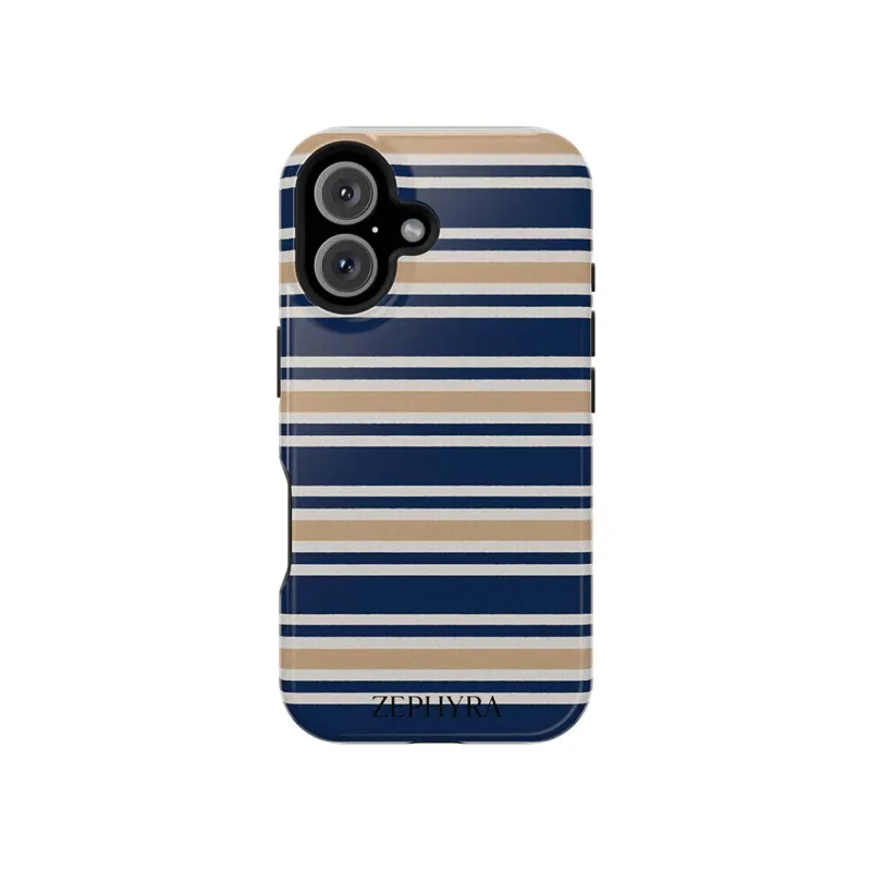 ZEPHYRA Coastal Stripes - iPhone 16 Plus Kryt