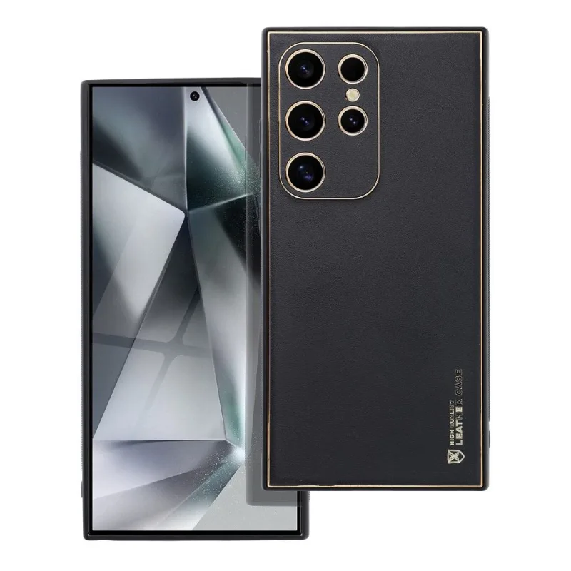 Leather Case Zadný kryt Leather pre Samsung Galaxy S24 Ultra, S928 Farba: Čierna