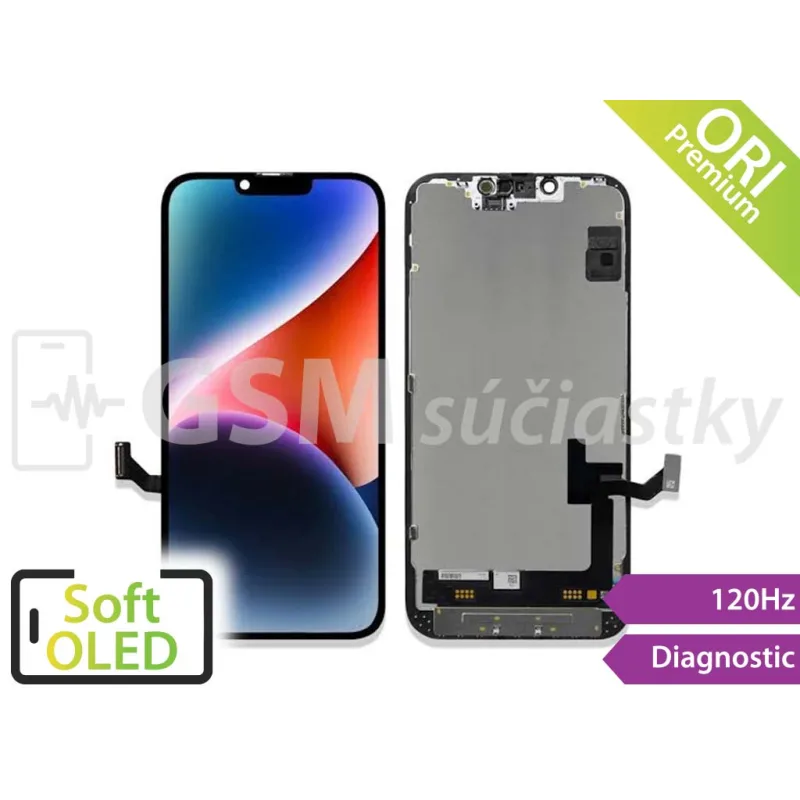 LCD Displej + Dotykové sklo Apple iPhone 16 -zobrazujúci sa ako Originál