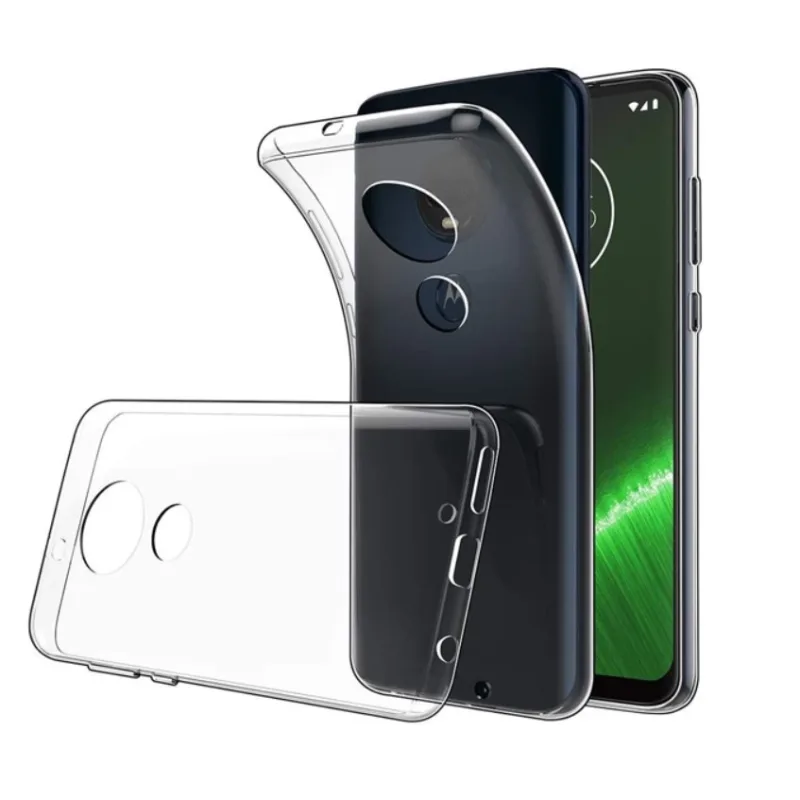 Transparentné Puzdro priesvitné silikónové Motorola Moto G7 Plus Farba: Priesvitné 2027