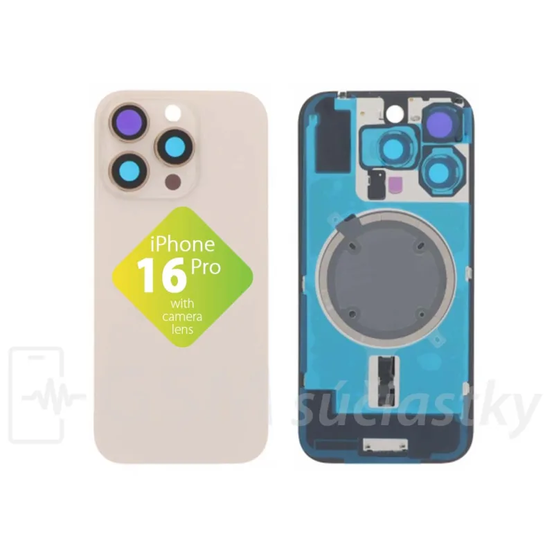 iPhone 16 Pro - Zadné sklo housingu Desert Titanium