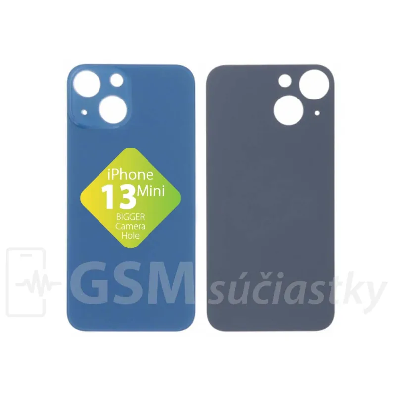 iPhone 13 Mini - Zadné sklo housingu Modré