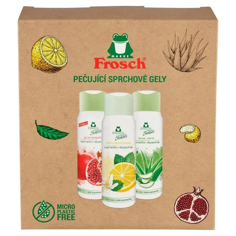 Súprava darčeková Frosch, 3x sprchové gély, 3x300 ml