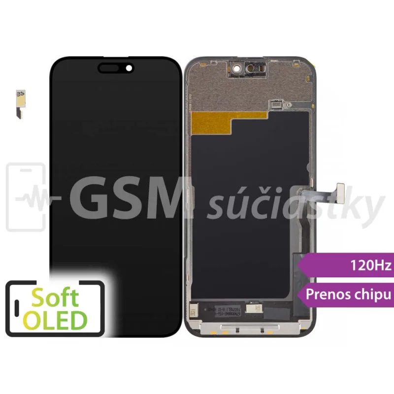 iPhone 15 Pro Max - 120HZ LCD displej + dotykové sklo - Soft OLED