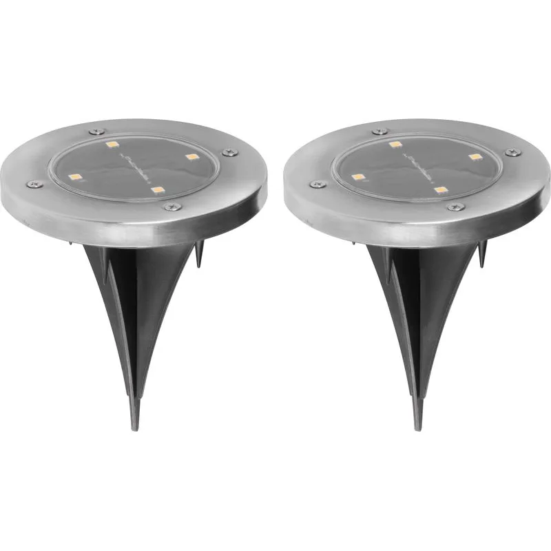 Solárna lampa Gruid 12x14 cm – 4 LED, balenie 2 ks