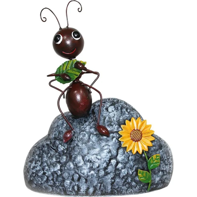 Záhradná dekorácia Mecco Mravec, plechová, 24x15x30 cm