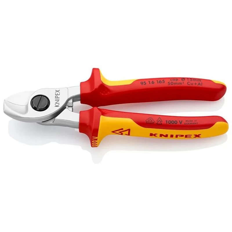 Nožnice káblové KNIPEX 95 16 165 – 160 mm, do 15 mm/50 mm²
