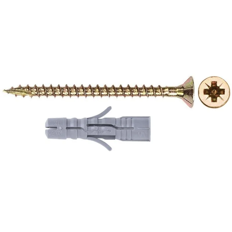 Vrut a hmoždinka ZH 3x30/5x25 mm, PZ, Zn, univerzálna, balenie 50 ks