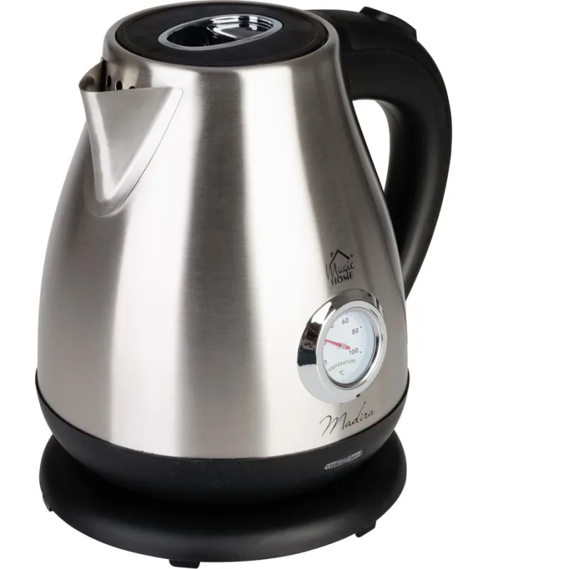 Kanvica MagicHome Madira 1,7 l, rýchlovarná, šedá, s teplomerom