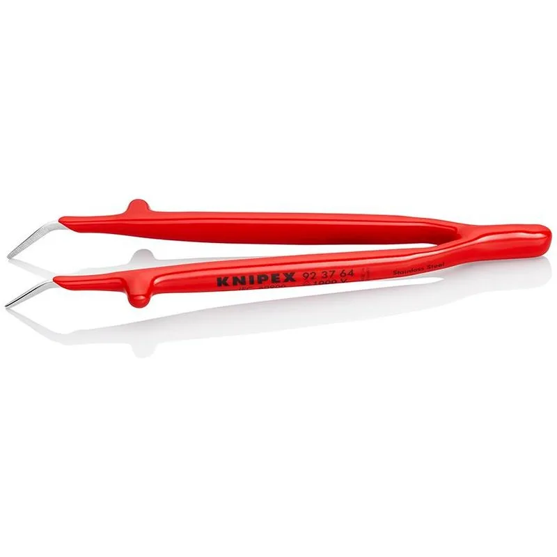 Pinzeta KNIPEX 92 37 64 – 148 mm, izolovaná, zahnutá 30°, VDE