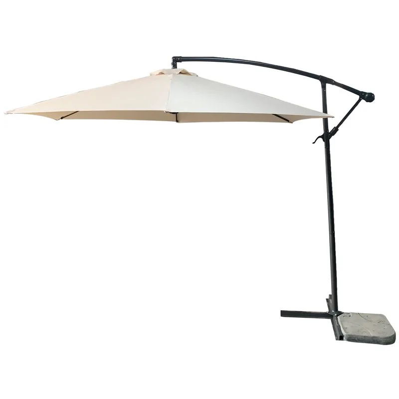 Slnečník DEMI 300 cm, béžový, oceľová konštrukcia